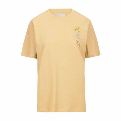 Dames-t-shirt met korte mouwen kappa kemilia beige