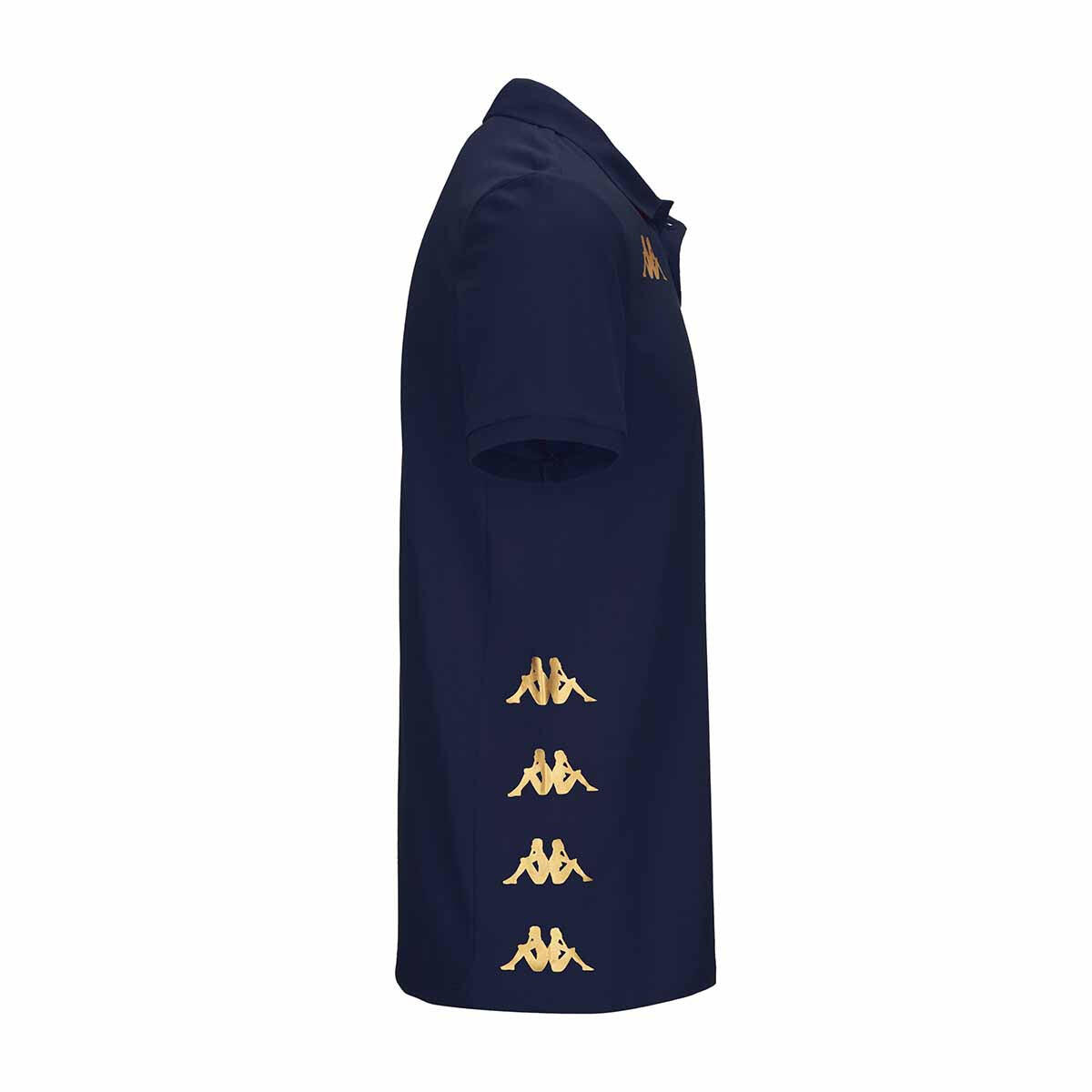 Polo shirts da uomo in cotone blu da calcio 2/6
