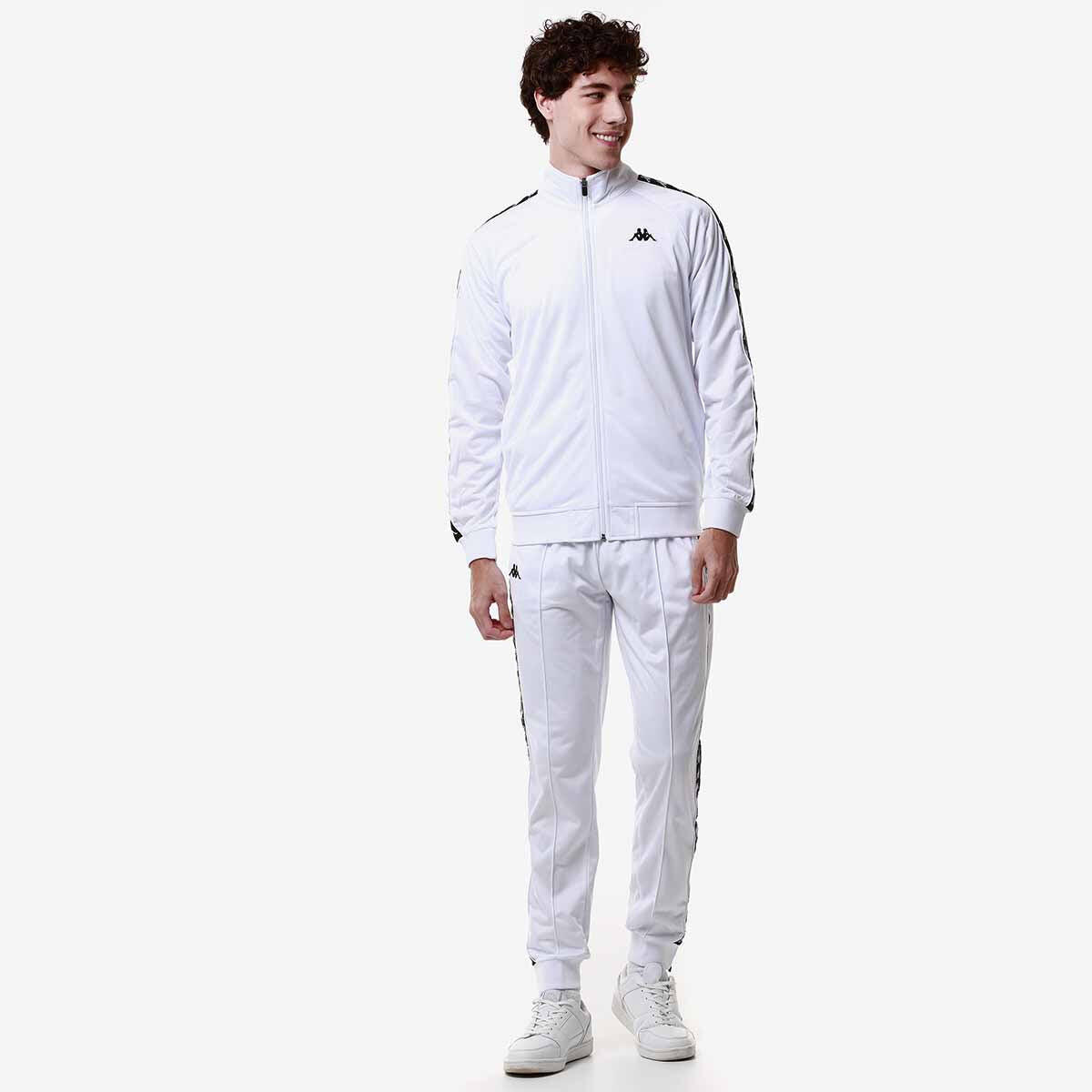 Pantaloni tuta da uomo in poliestere nero da streetwear sportivo 5/6