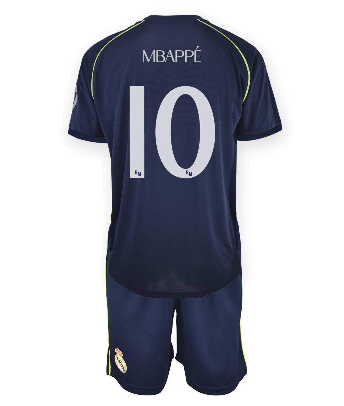 Camiseta Niño Mbappé Real Madrid Segunda Equipación Réplica Oficial  25/26 4/7
