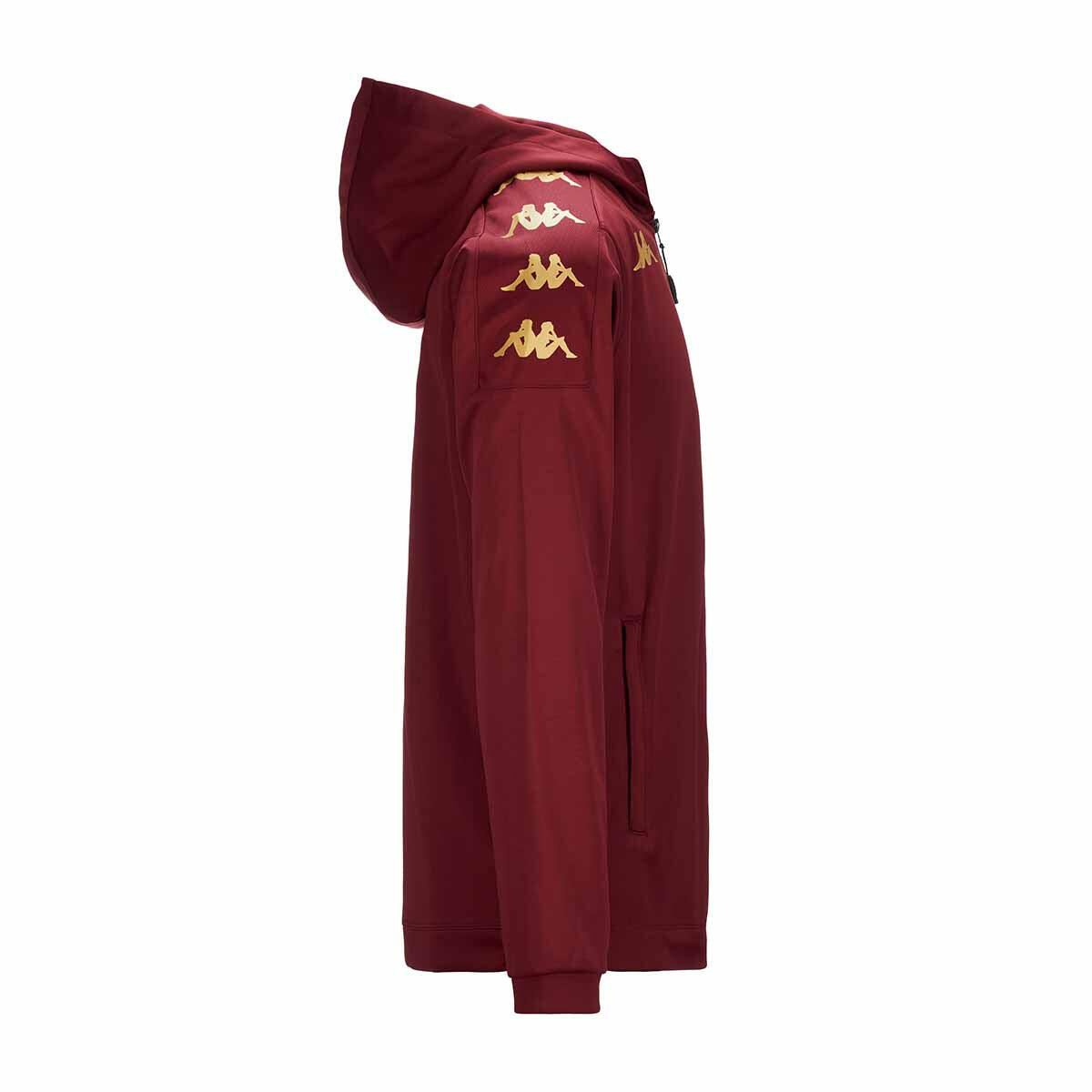 Veste à capuche manches longues homme Grevolo rouge 2/4