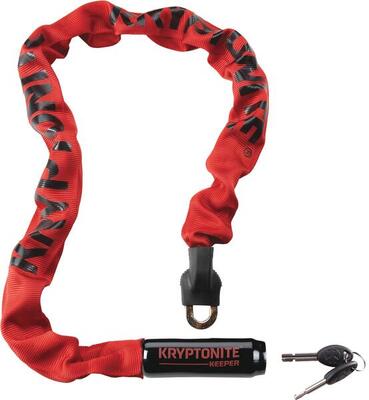 Kryptonite chain keeper 785 85cm red