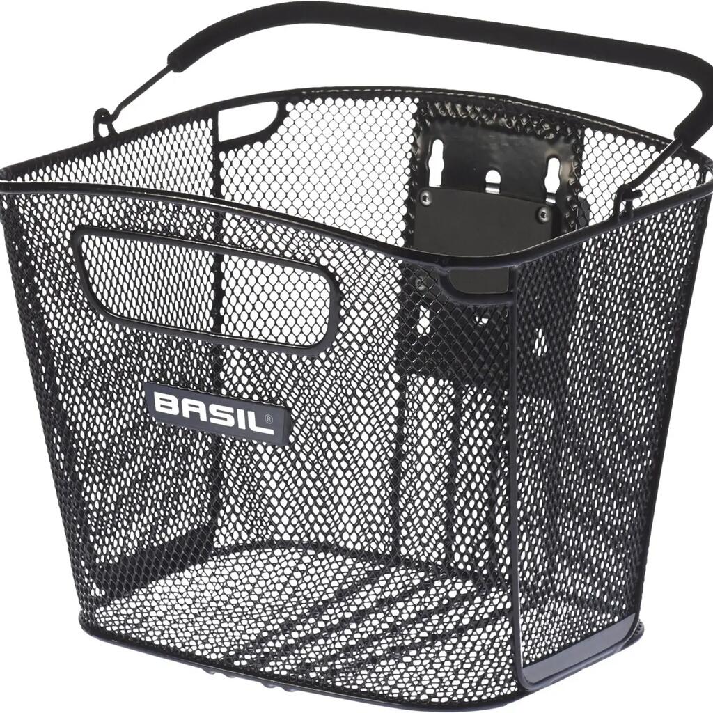Basil Bold Front KF Front Basket 14L Steel Black