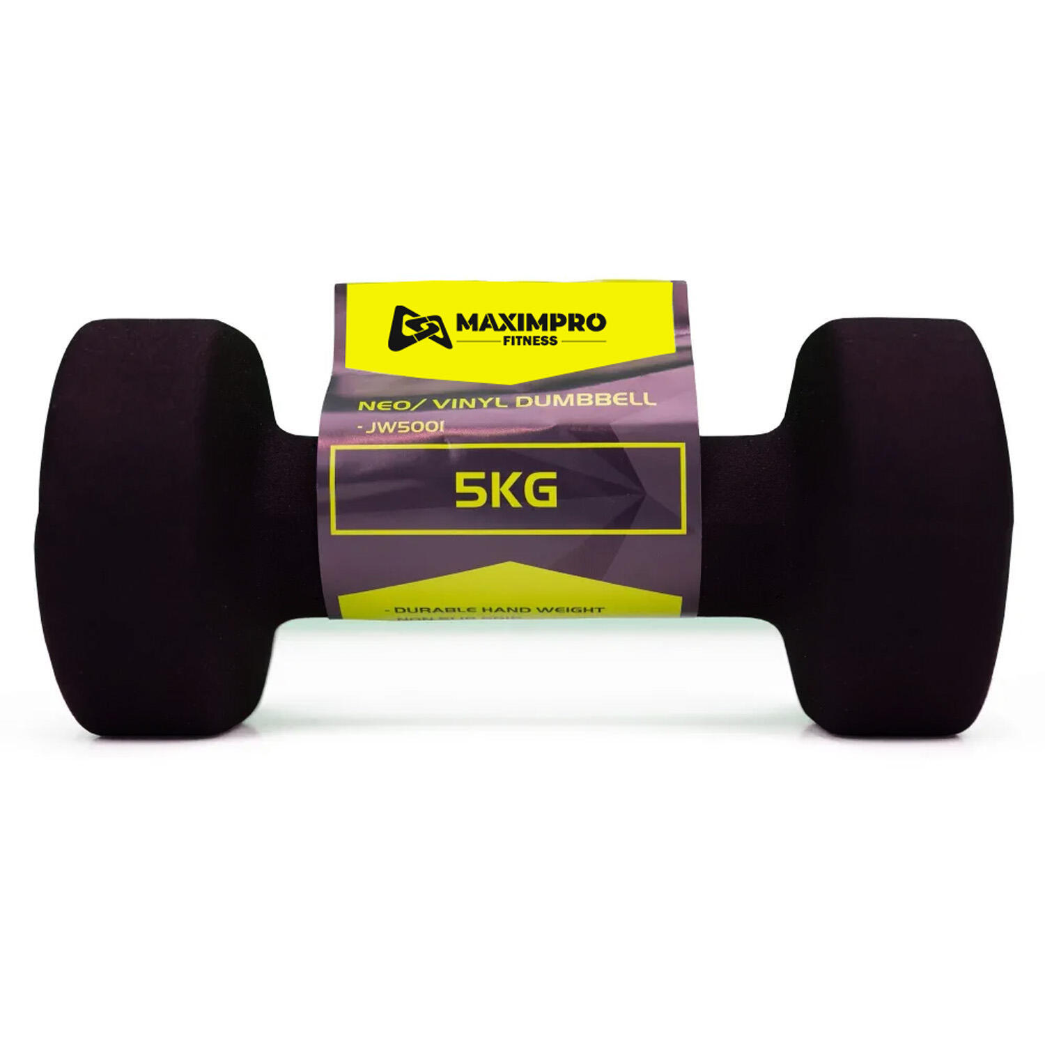 Mancuerna Neopreno Max Sports Hant 5Kg Negro - Unidad 2/3