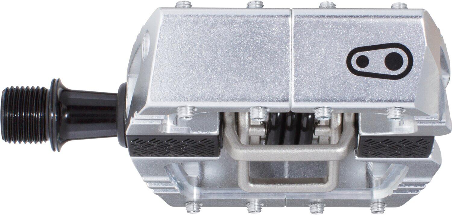Par de pedales automáticos Crankbrothers Mallet DH - Edición Silver en plata pul 2/3