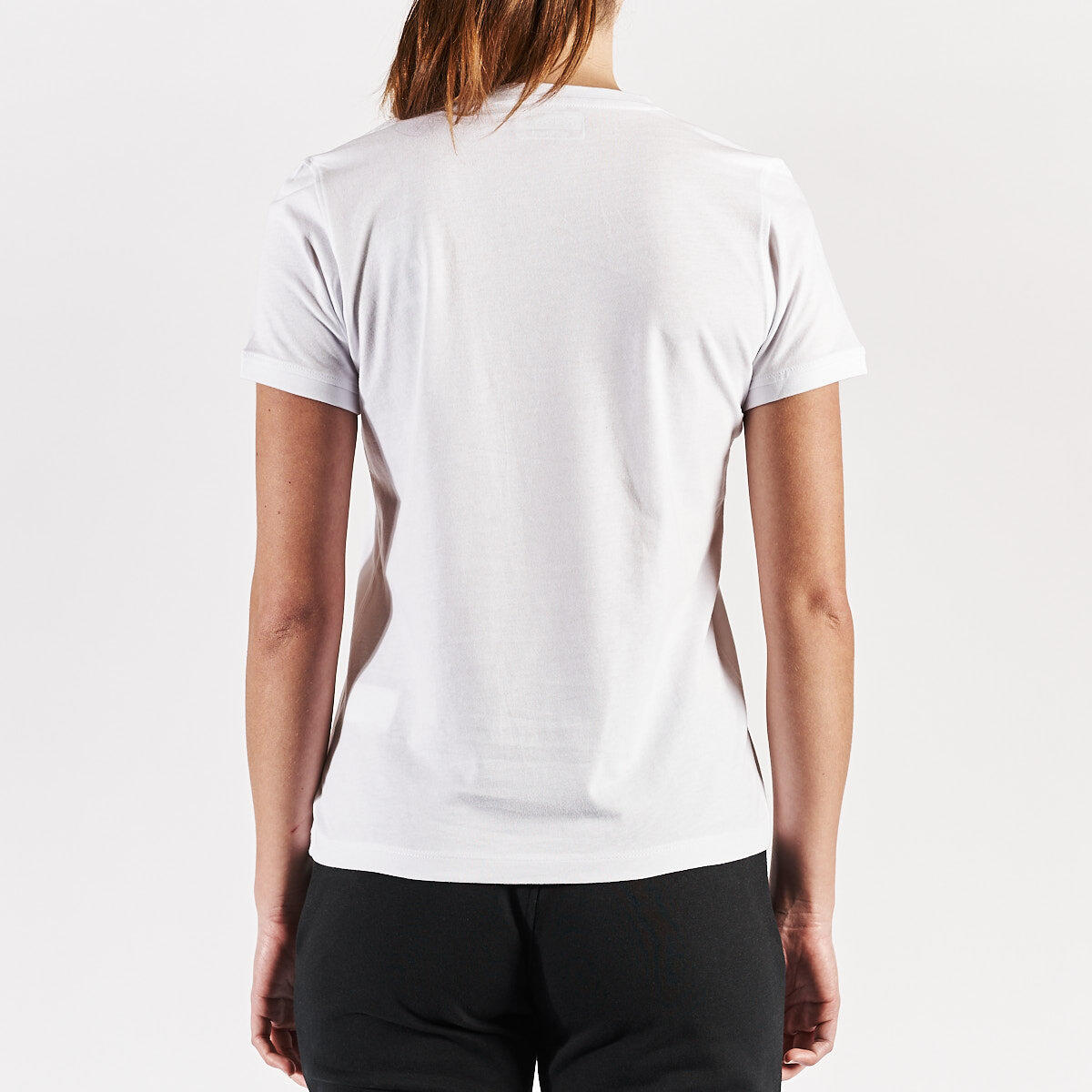 T shirt maglietta da donna in cotone bianco da palestra 5/7