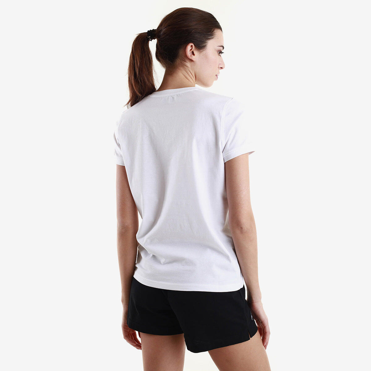 T shirt maglietta da donna in cotone bianco da palestra 7/7