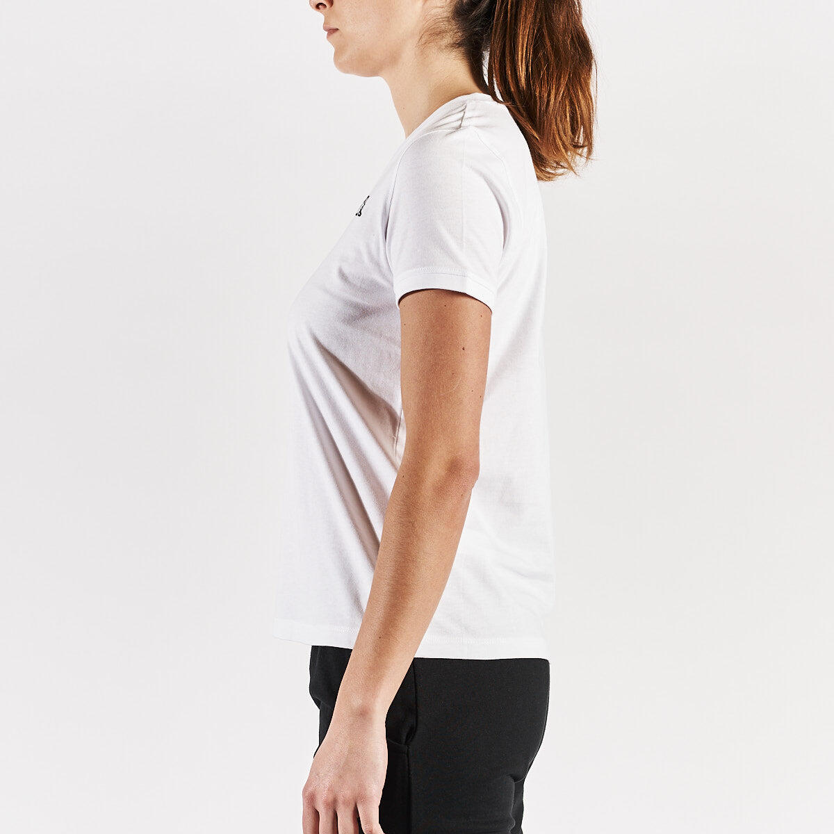 T shirt maglietta da donna in cotone bianco da palestra 4/7