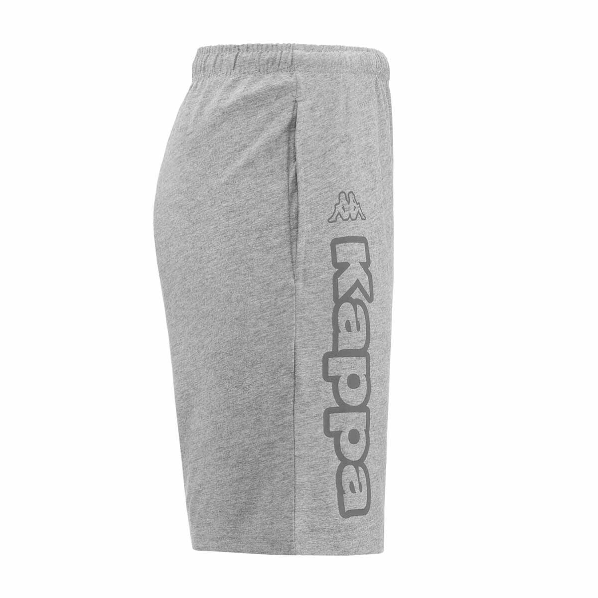 Pantaloni corti da uomo in cotone grigio da sportivo 2/5