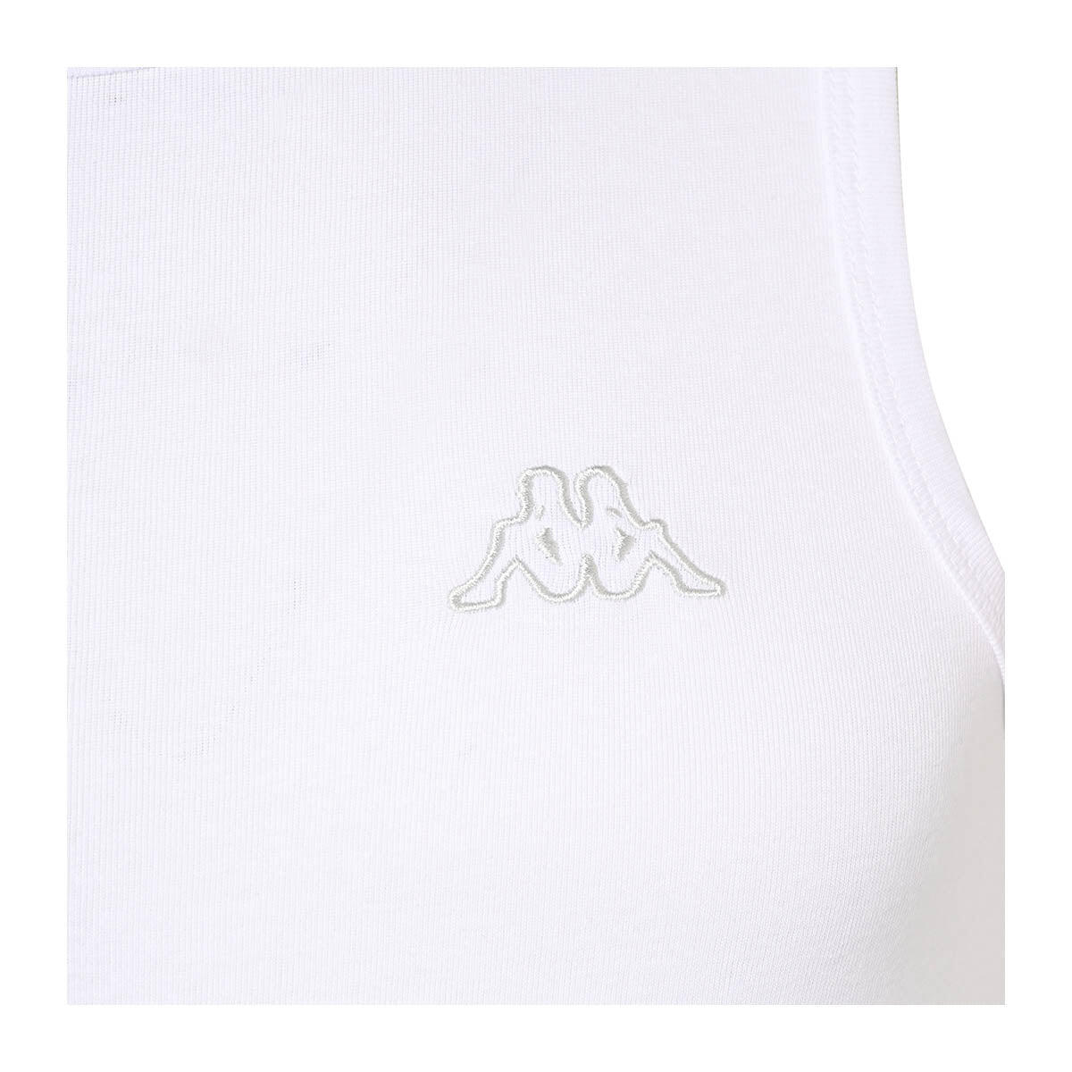 Camiseta sin mangas blanca Kappa Carsenac para hombre 4/4