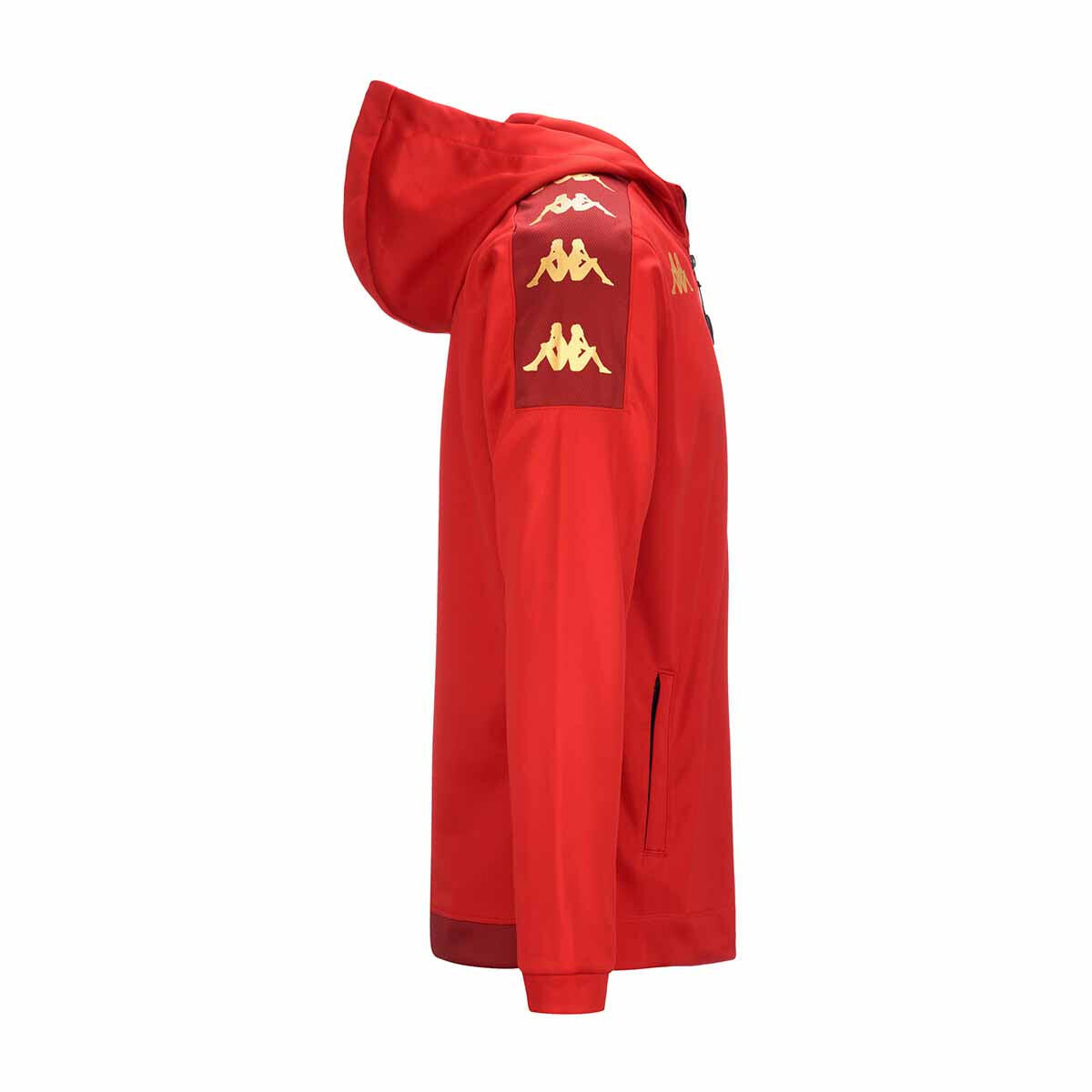 Veste à capuche manches longues garçon Grevolo rouge 2/5
