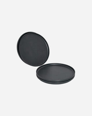 Bo-camp industrial collection ontbijtbord patom 4 stuks antraciet