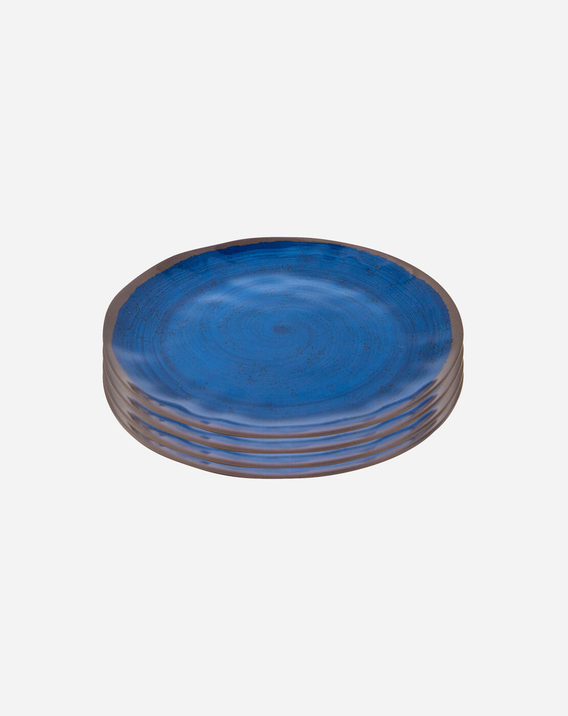 Assiette petit déjeuner - Halo - Mélamine - 4 Pièces - Bleu 1/3