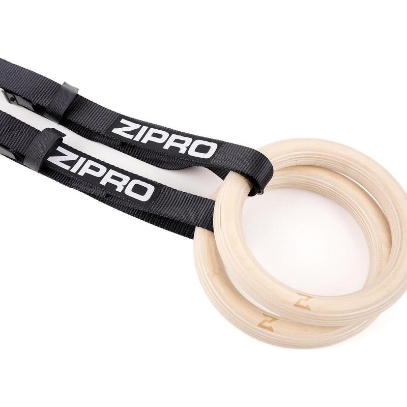 Inele din lemn gimnastică Zipro Wooden Ring