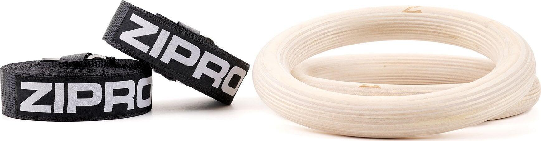 Crosstraining ringen gymringen Zipro Wooden Ring houten 2/6