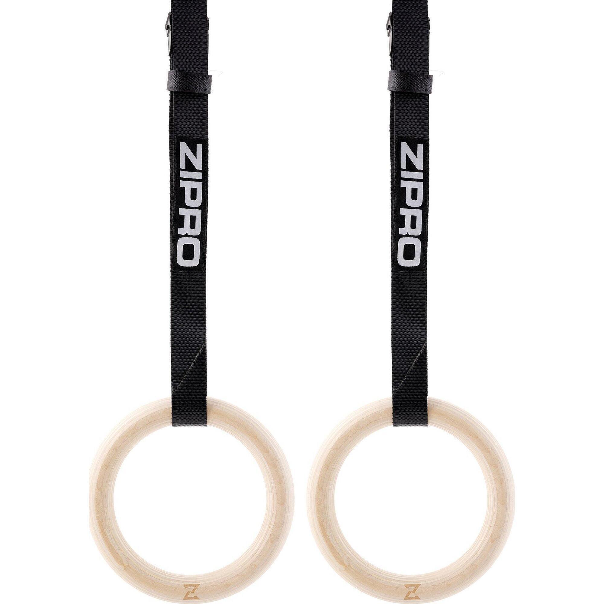 ZIPRO Dřevěné gymnastické kruhy Wooden Ring