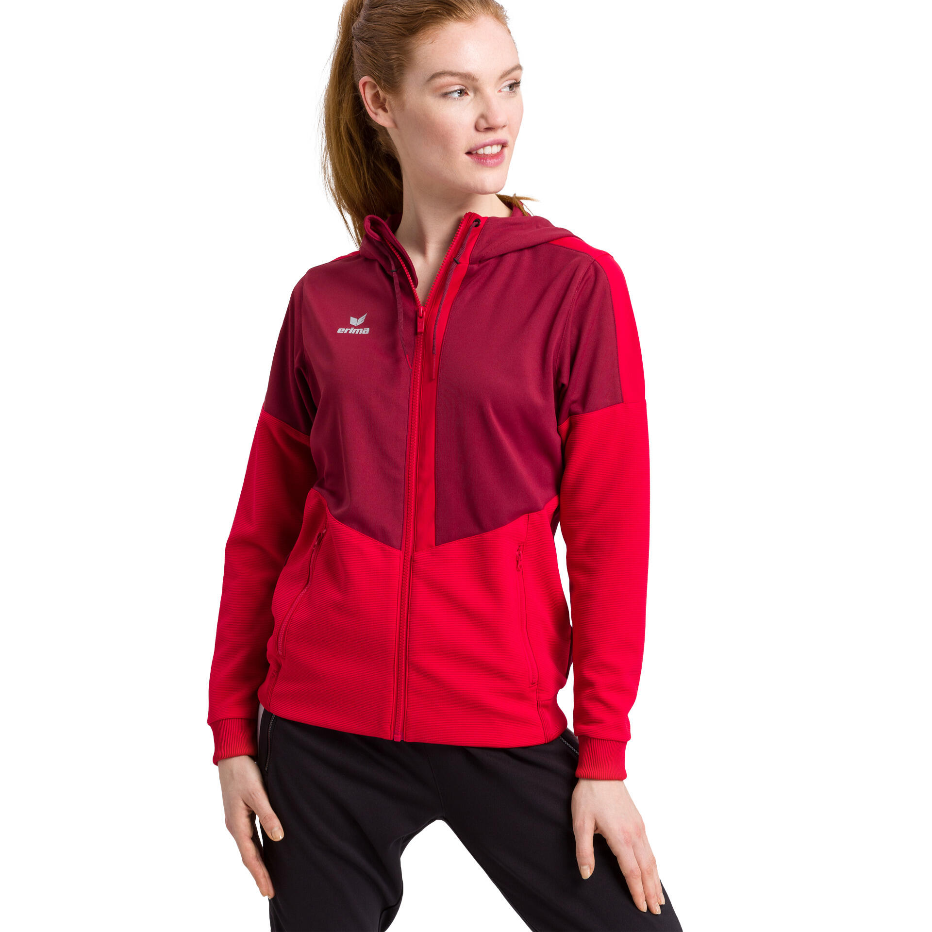Damen Trainingsjacke mit kapuze Squad 5/7