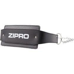 Ceinture d'exercice en cuir d'haltérophilie Zipro avec chaîne