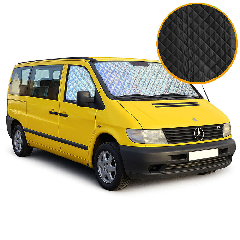 SENZA MARCA Aislantes térmicos PREMIUM BLACK para cabina de Mercedes Vito 1996-2003