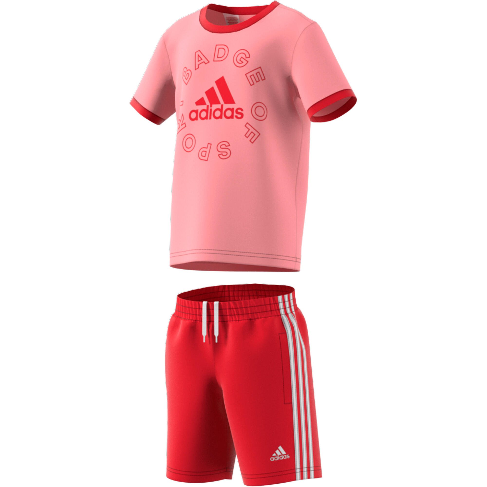 Fato de treino para crianças adidas Logo Essentials Summer Set 3/5
