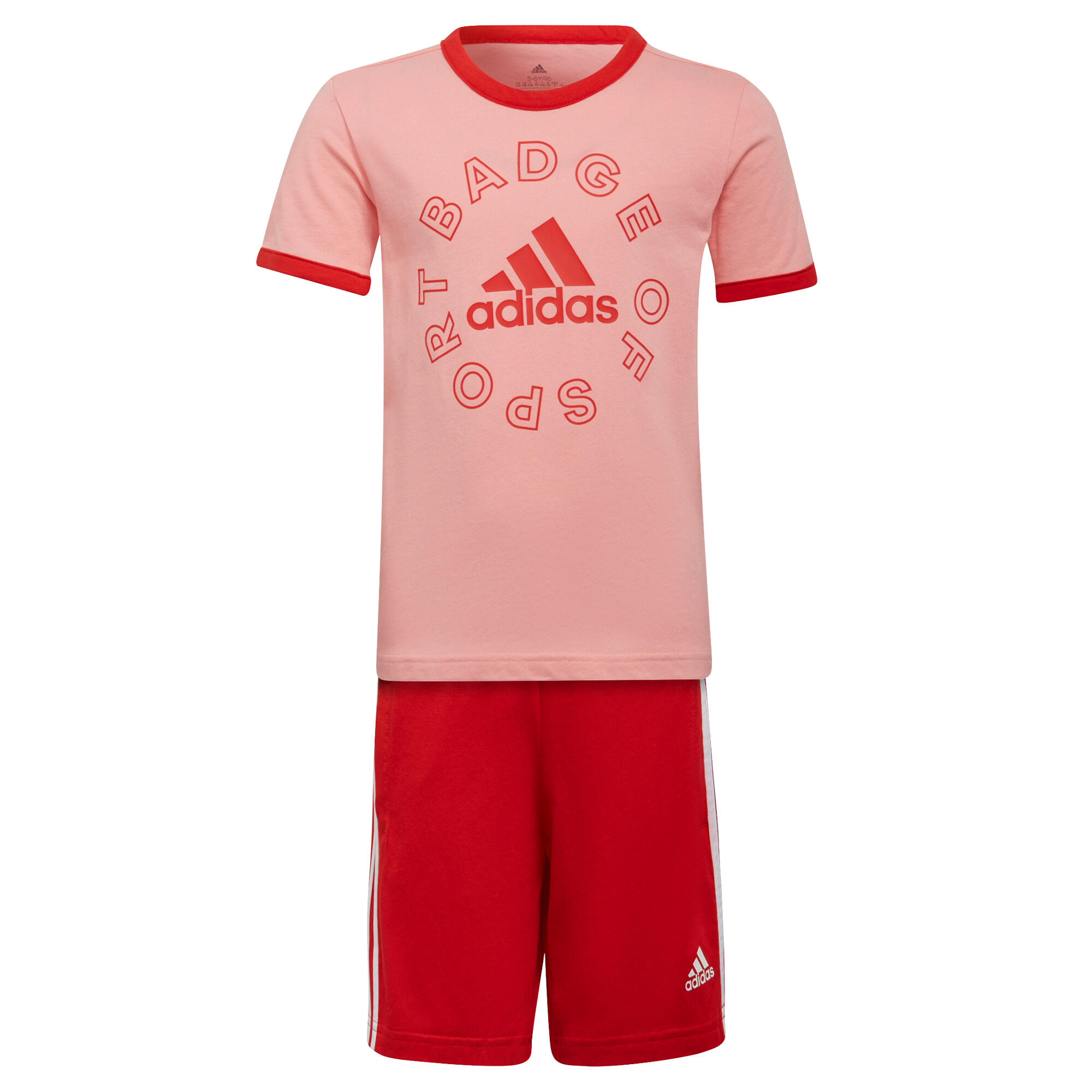 Adidas - Survêtement Enfant Adidas Logo Essentials Summer Set - Survêtement - Rose - 4 À 6 Ans - Decathlon