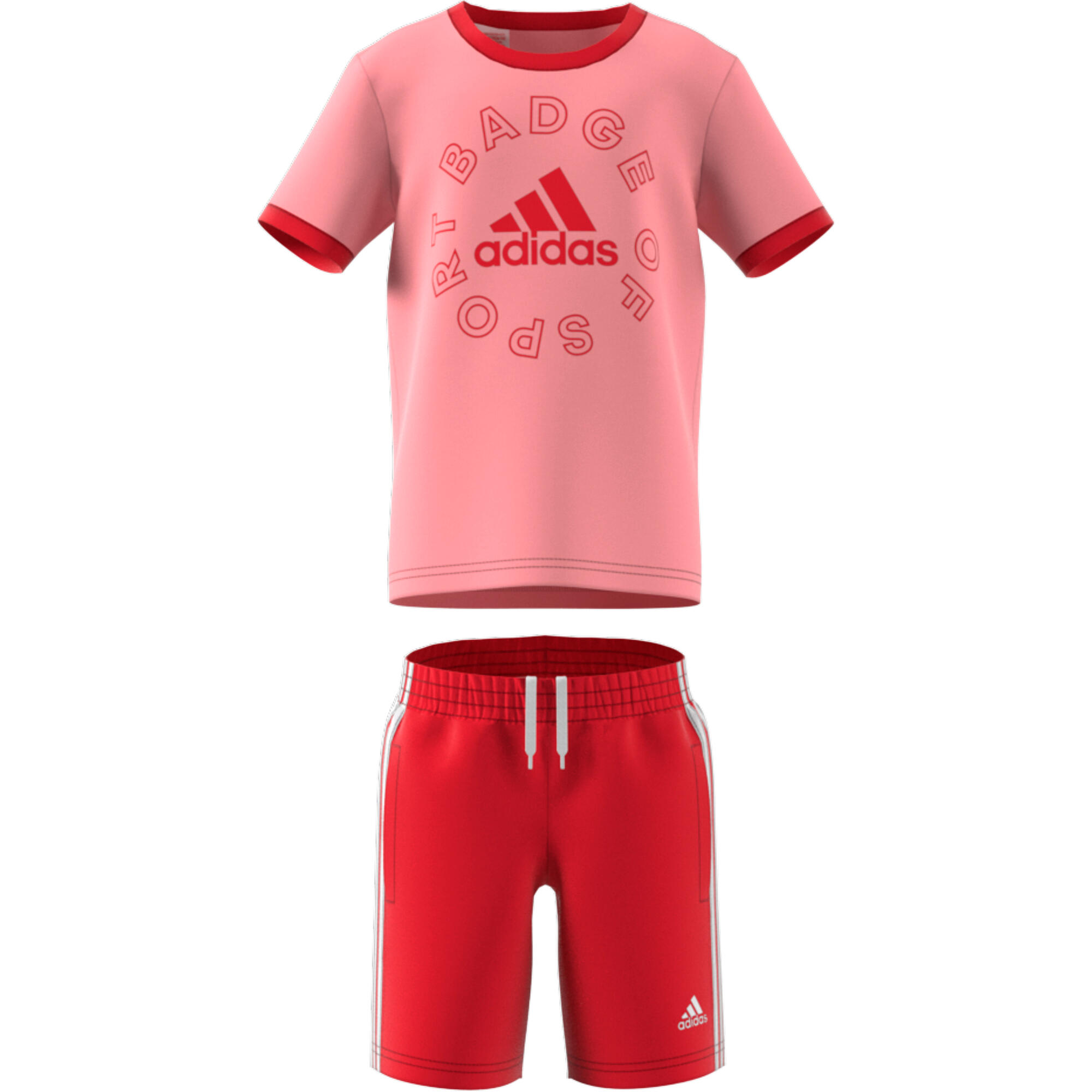 Fato de treino para crianças adidas Logo Essentials Summer Set 4/5