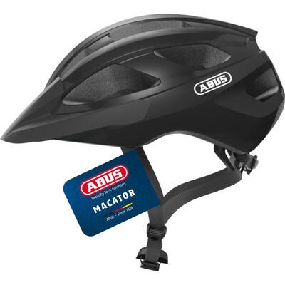Macator” racefietshelm. zwart
