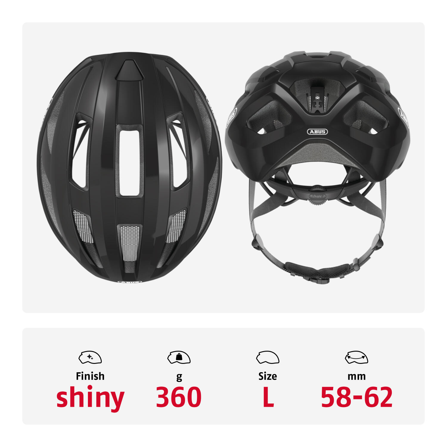 Kask rowerowy szosowy „Macator”, czarny 4/7