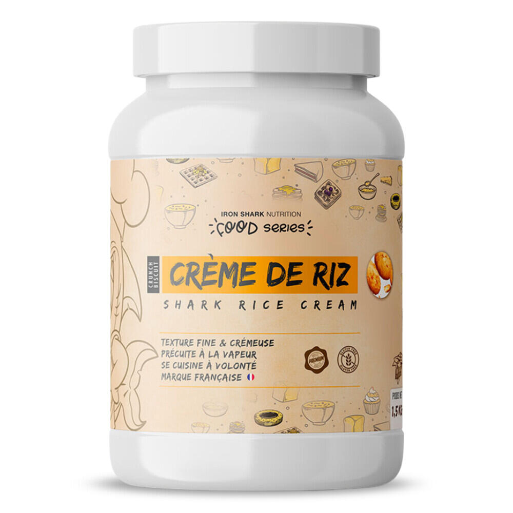 IRON SHARK Creme Di Riso - Crema Di Riso (1,5 Kg) - Biscotto