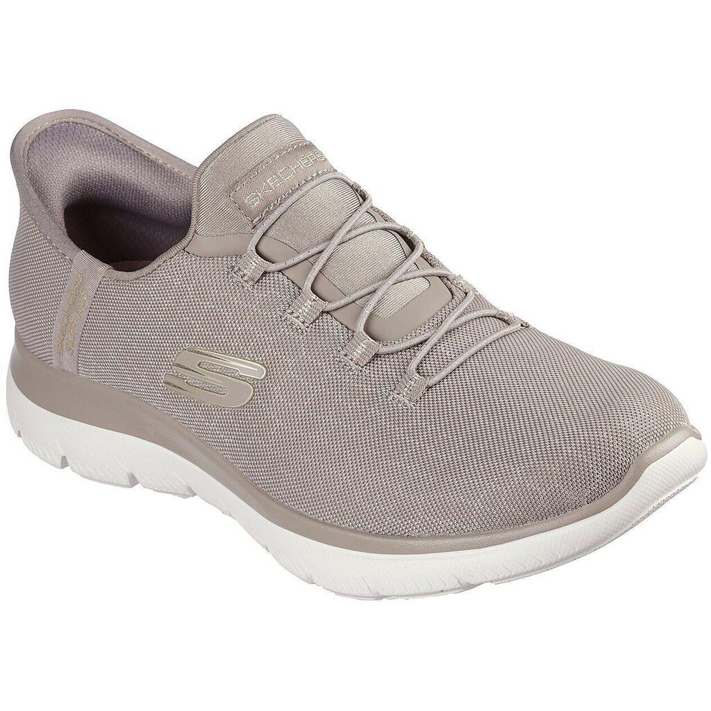 Baskets Femme Baskets Skechers SUMMITS-CLASSY NIGHT Beige Skechers