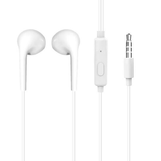 Słuchawki przewodowe douszne x10s mini jack 3.5mm z pilotem białe