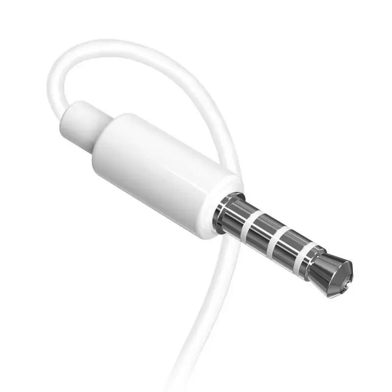 Słuchawki przewodowe douszne x10s mini jack 3.5mm z pilotem białe 2/7