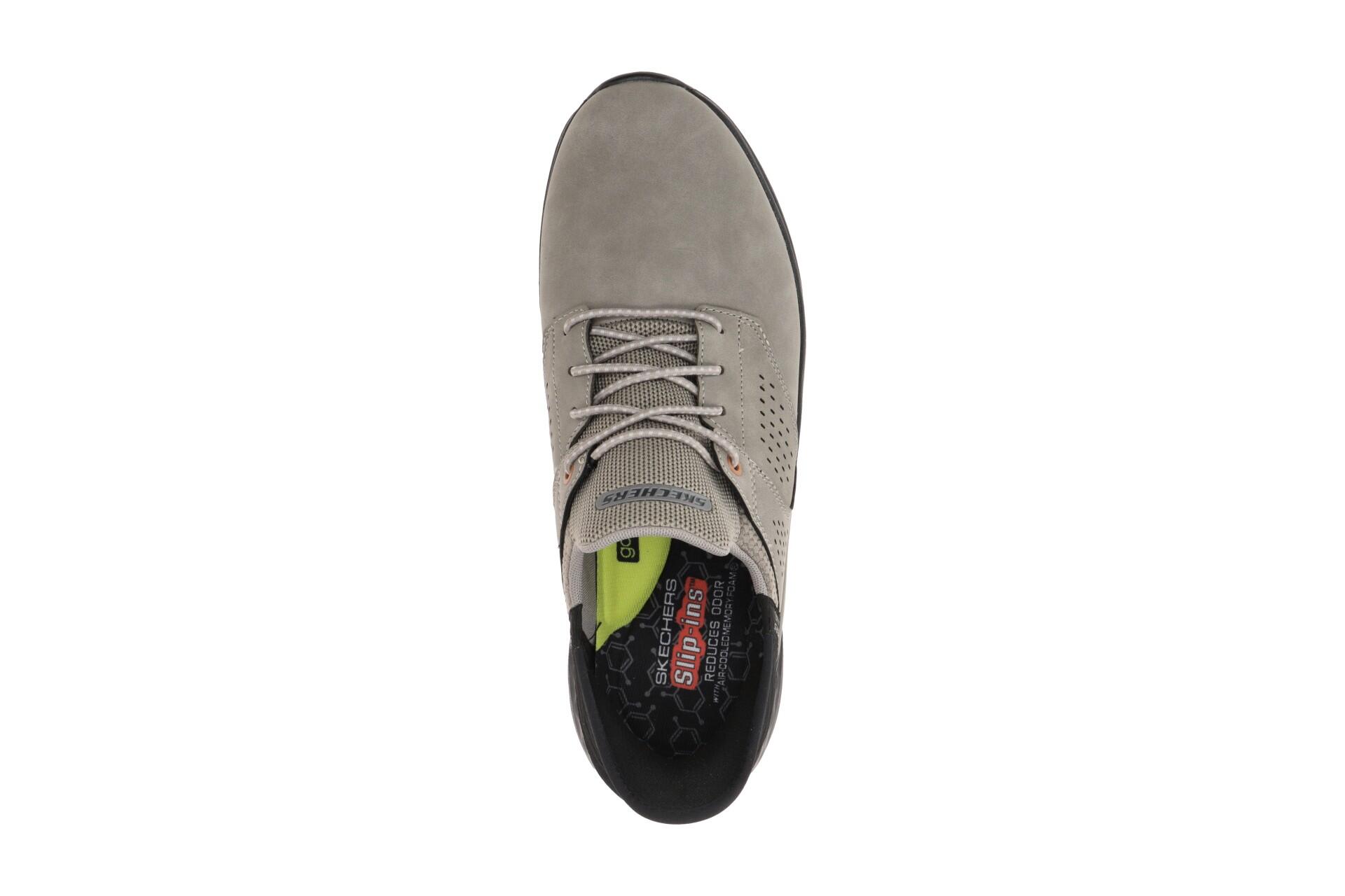 Skechers SLADE - MACKLIN Herren Sneakers Slip-ins 210890 CMNT grau 6/7