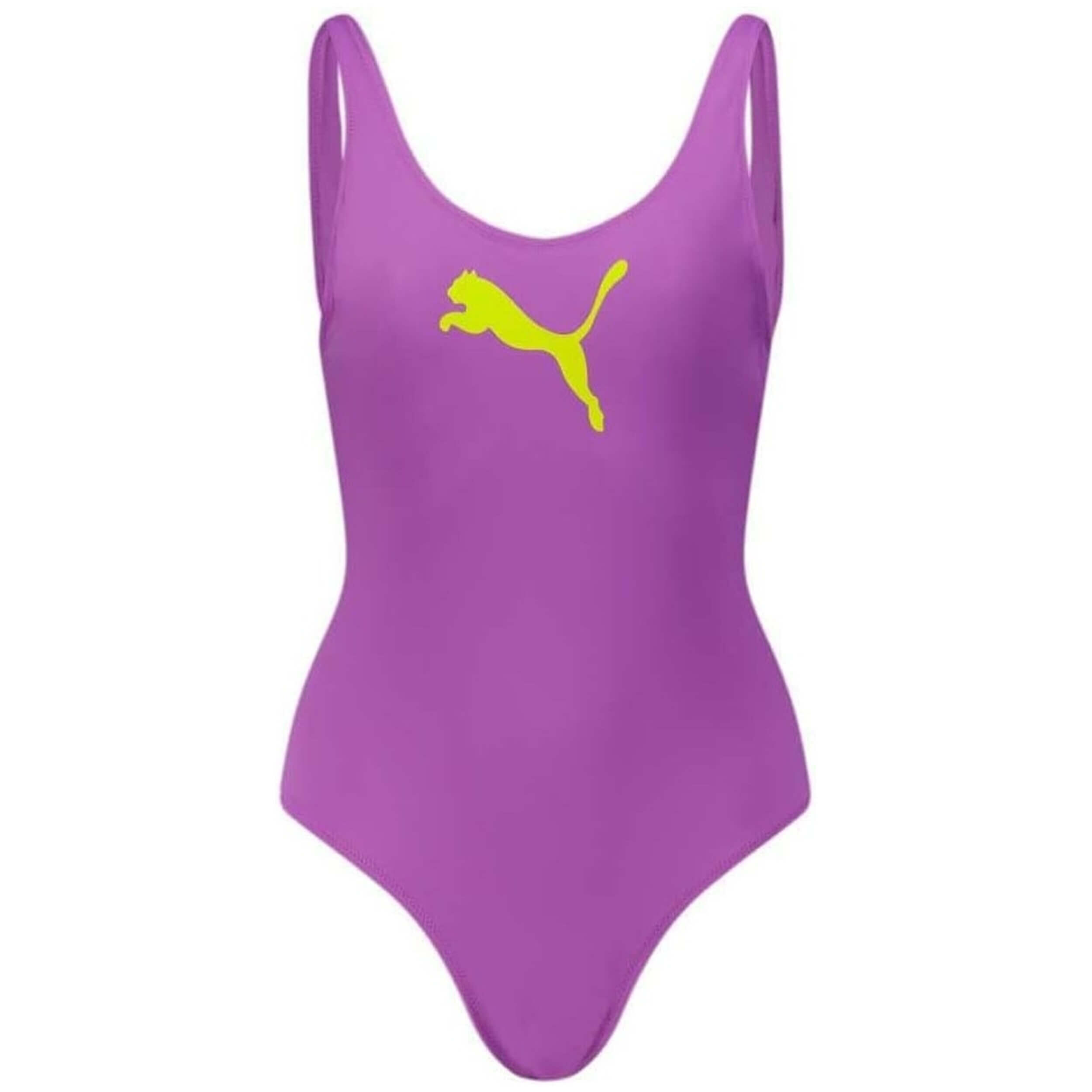 Puma - Maillot De Bain Puma Swimsuit Pour Femmes - Maillot De Bain 1 Pièce - Violet - Decathlon