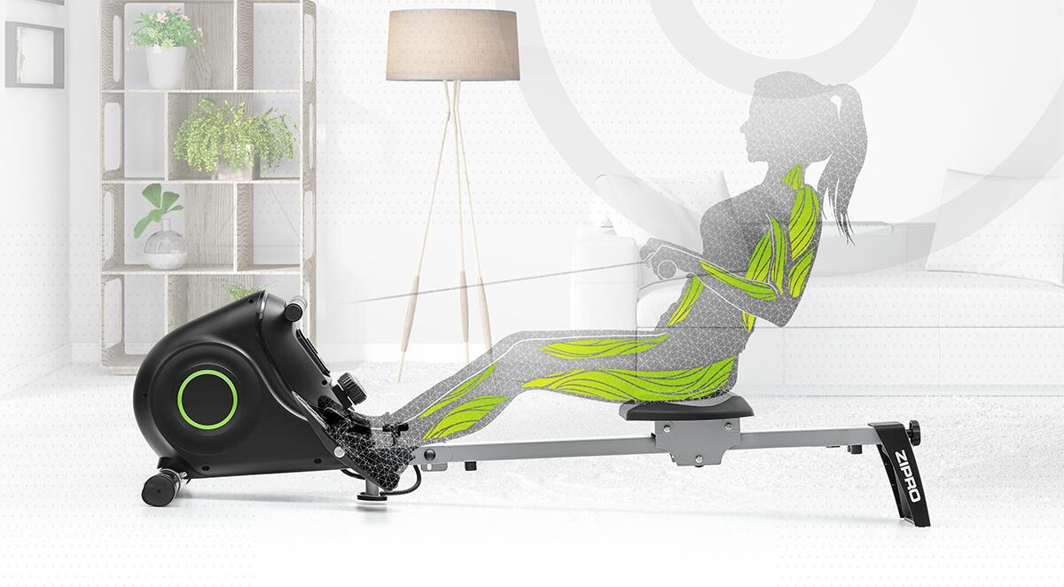Máquina de remo plegable Zipro Nix 8 niveles de resistencia