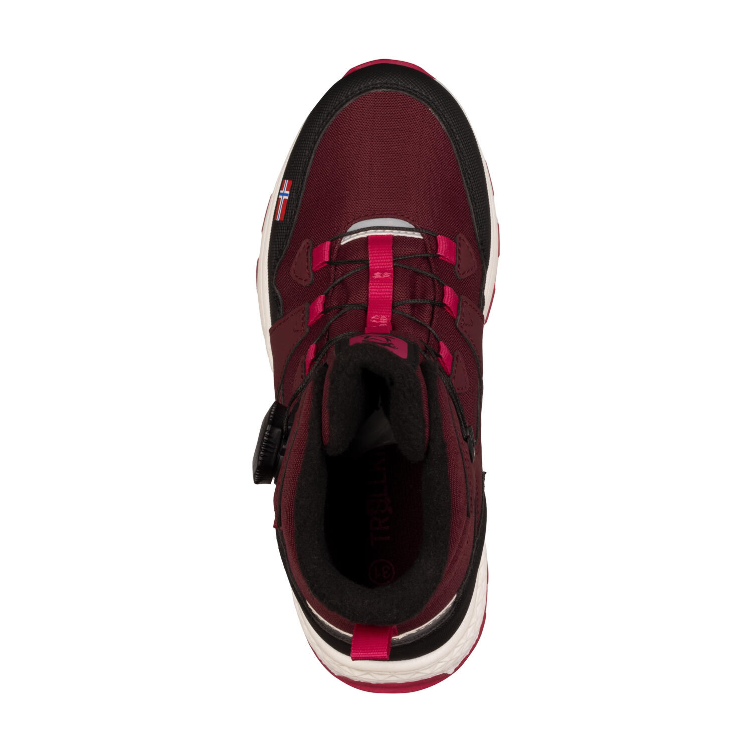 Kinder Winterschuhe Bergen Mid Cut Burgunderrot/Magenta 6/7
