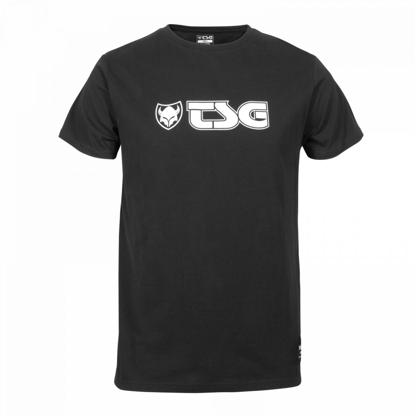 Camiseta têxtil clássica preta l tsg