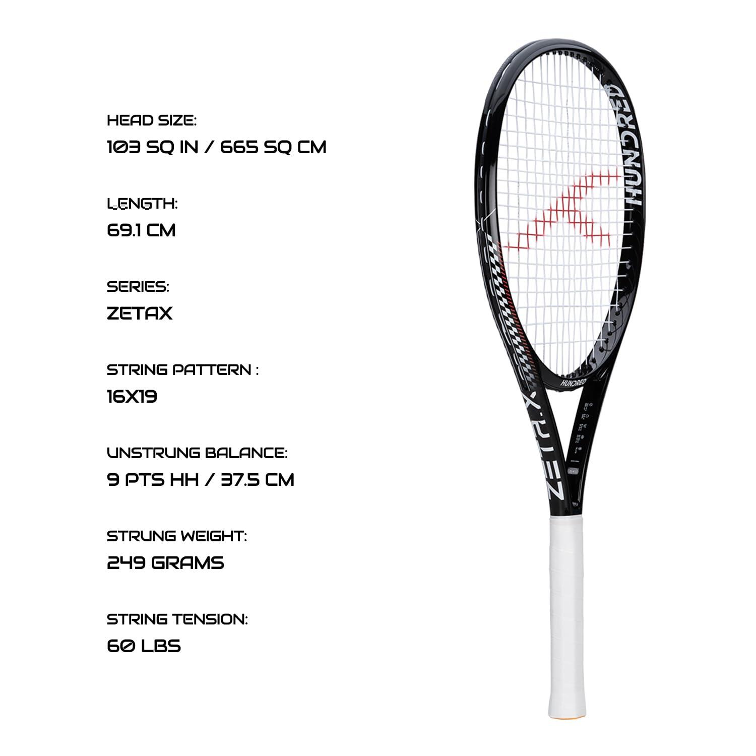 Hundred Zeta X 249g|Head Heavy|Housse|Grip 2 2/7