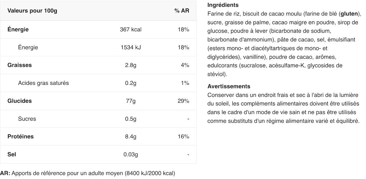 Crème de riz - Shark Rice Cream - Biscuits Noirs 1500g 2/3