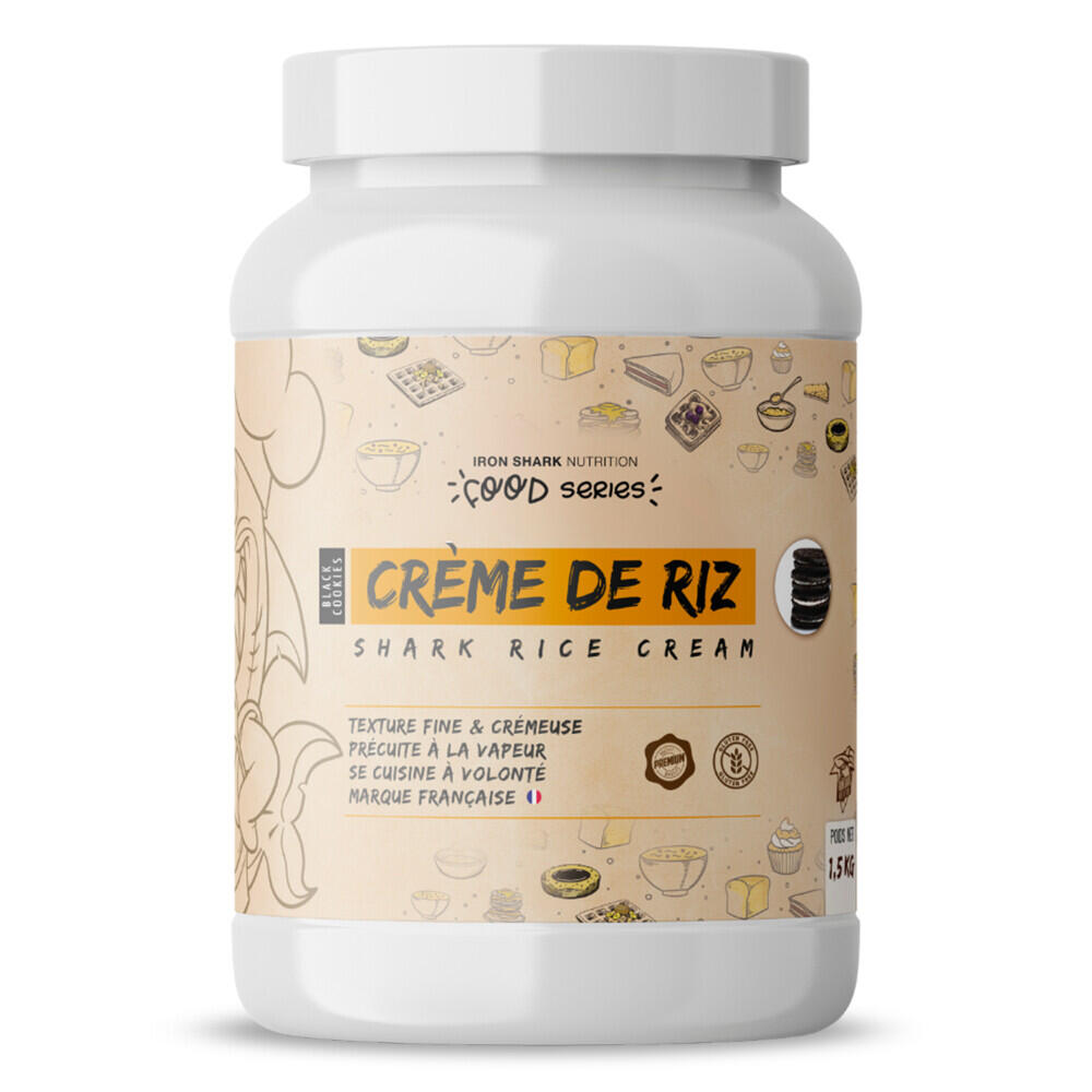 Iron Shark - Crème De Riz - Shark Rice Cream - Biscuits Noirs 1500g - Crème Énergétique - No Size - Decathlon