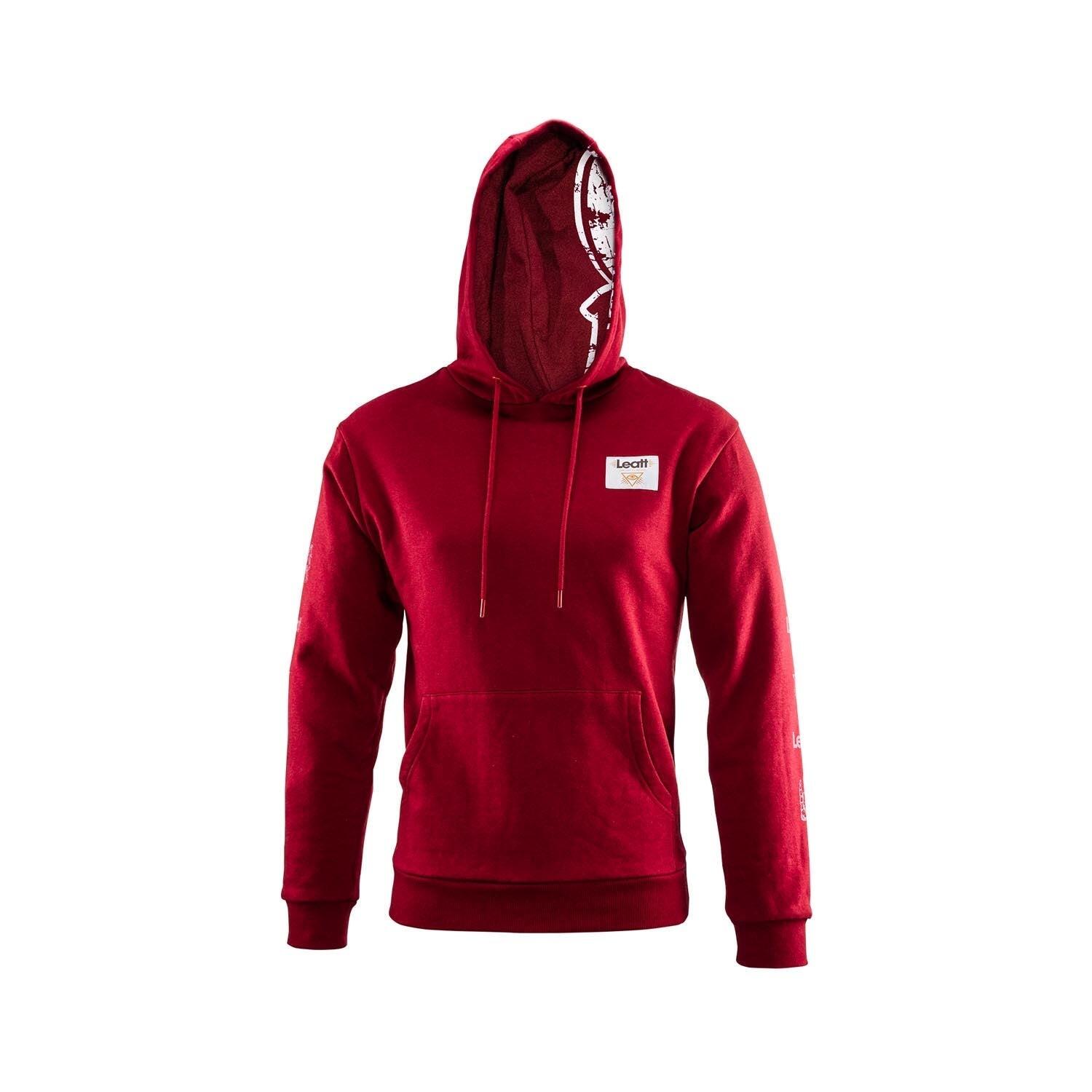Hoodie Core V25 Leatt noir unisexe, capuche, doublure micropolaire 4/7