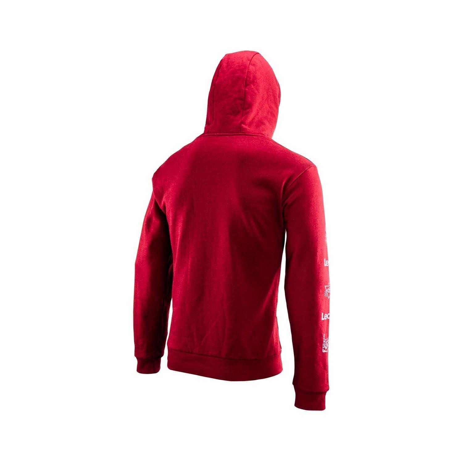 Hoodie Core V25 Leatt noir unisexe, capuche, doublure micropolaire 6/7