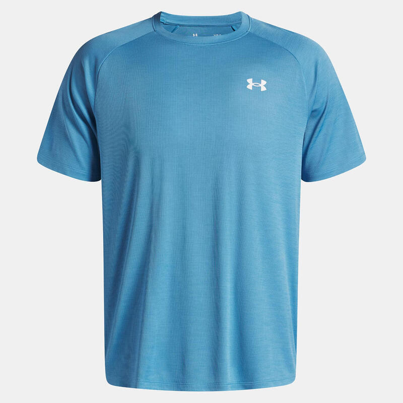 Tricou texturat UA Tech™ pentru bărbați — Bleu éther