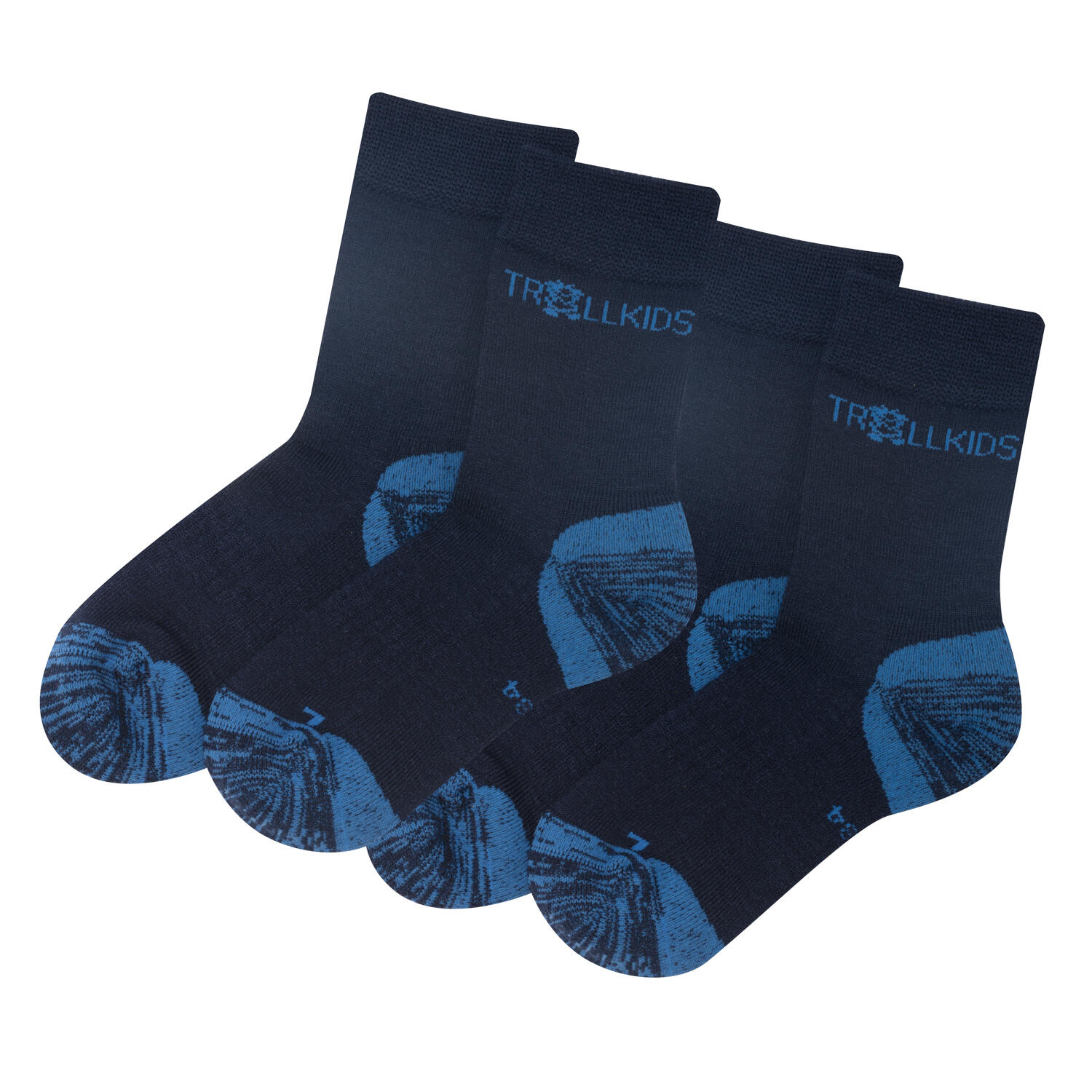 Chaussettes de randonnée pour enfants Preikestolen bleu marine/bleu moyen 3/3