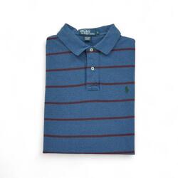 Reconditionné - Polo manches courtes Homme Bleu - homme - Excellent