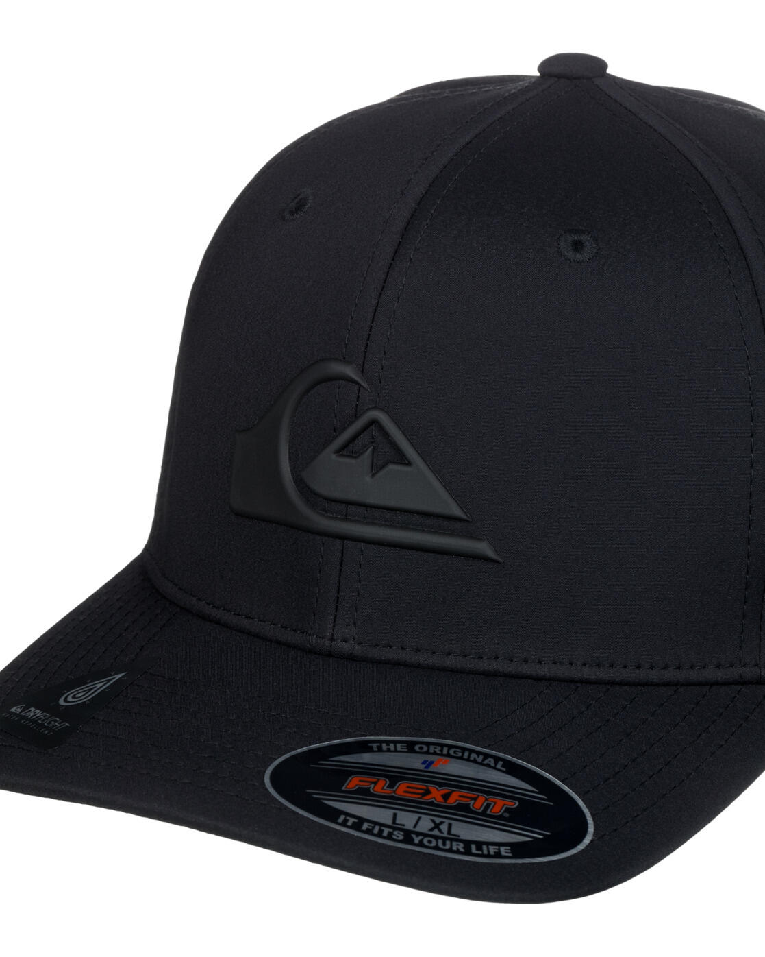 Flexfit Cap AMPED UP Schwarz Heren 3/4