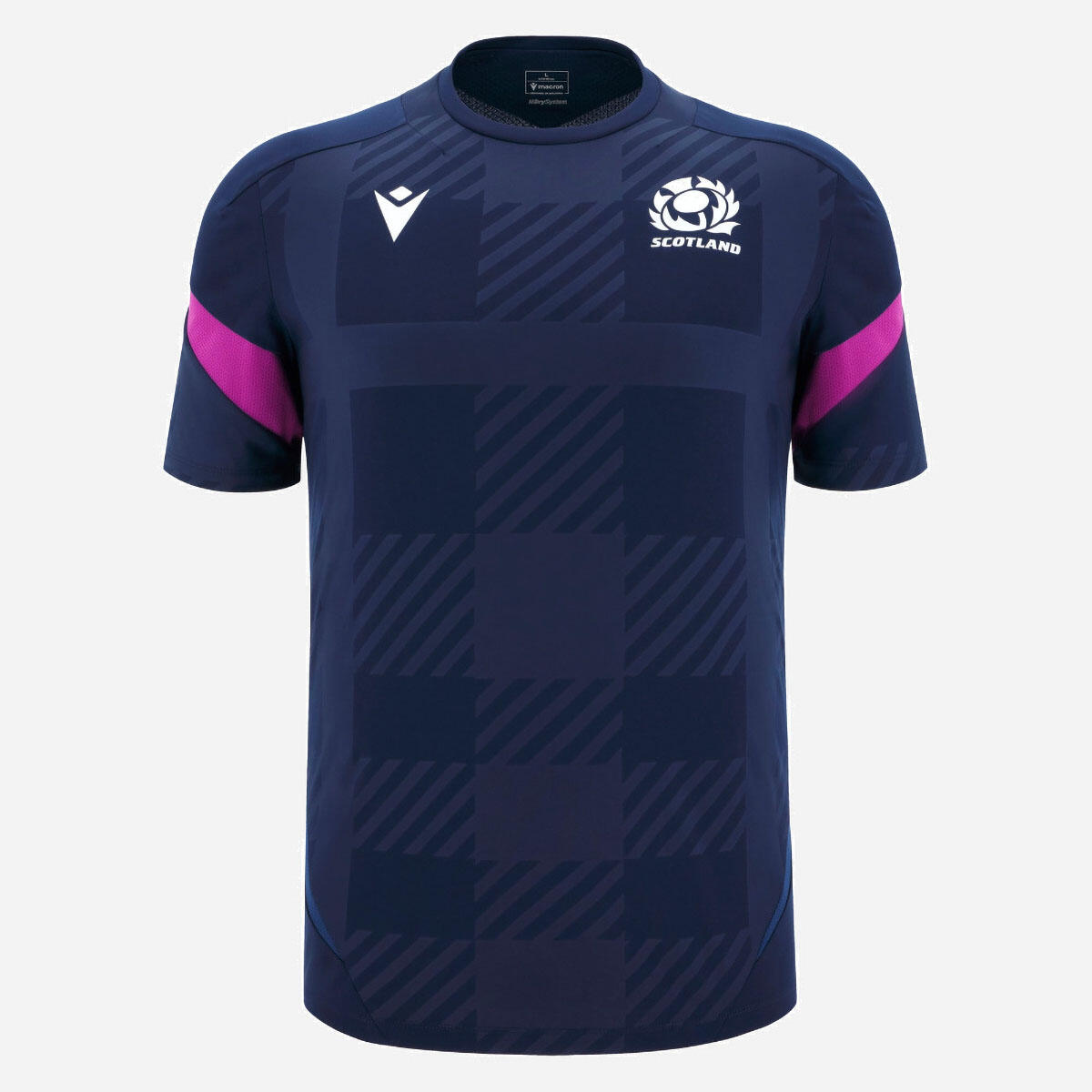 MACRON T-shirt Allenamento Scozia Rugby Macron Blu Navy