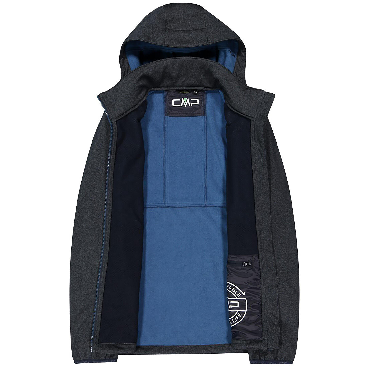 Giacca da trekking con cappuccio con zip CMP 4/5