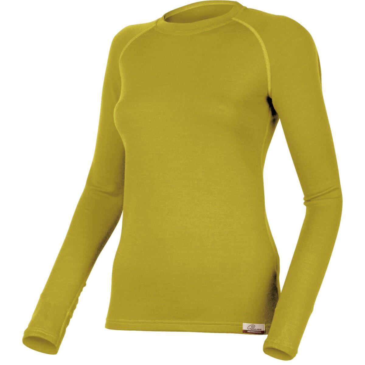 Lasting - Sweat-shirt En Laine Mérinos Pour Femme Lena - Sweat-shirt - Jaune|vert - Decathlon