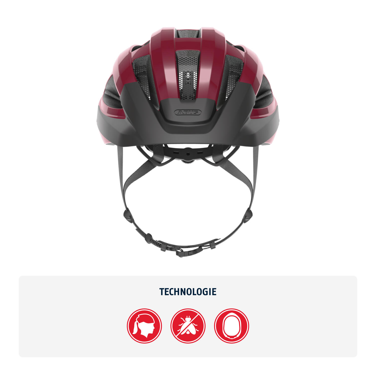 Rennrad-Helm "Macator", bordeaux red 2/7